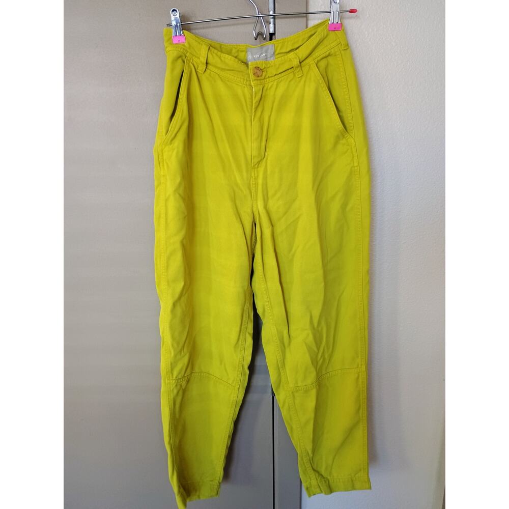 Everlane Women's Balloon Cargo streetwear baggy casual Chartreuse lemon lime